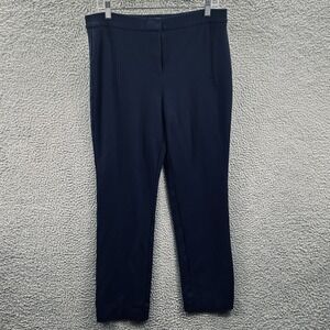 Chicos Womens Pull On Ankle Pants M Career Office Stretch Classic Travel Comfort